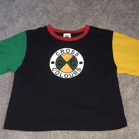 cross color Tops - cross color crop top
